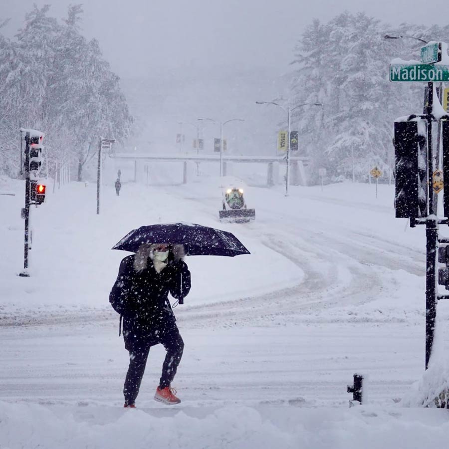 Snowstorm in America