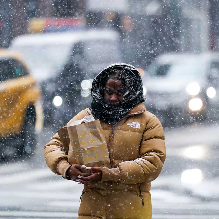 Snowstorm in America