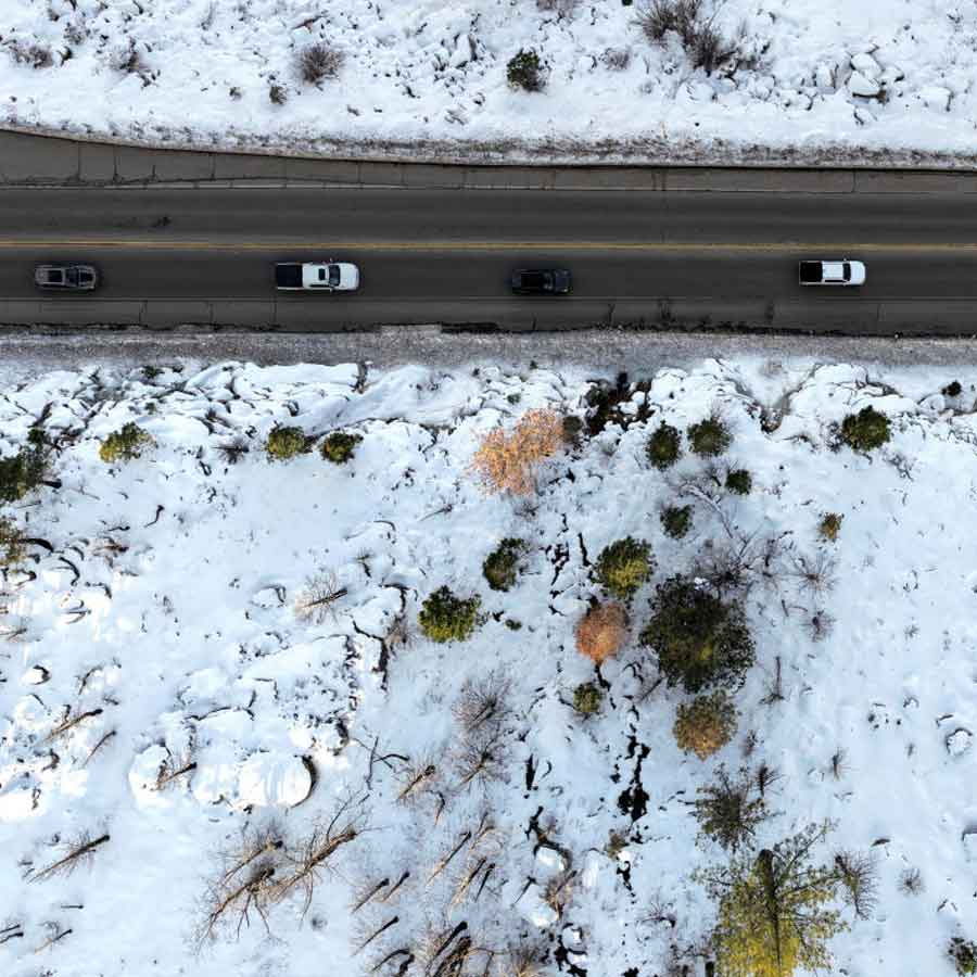 Snowstorm in America