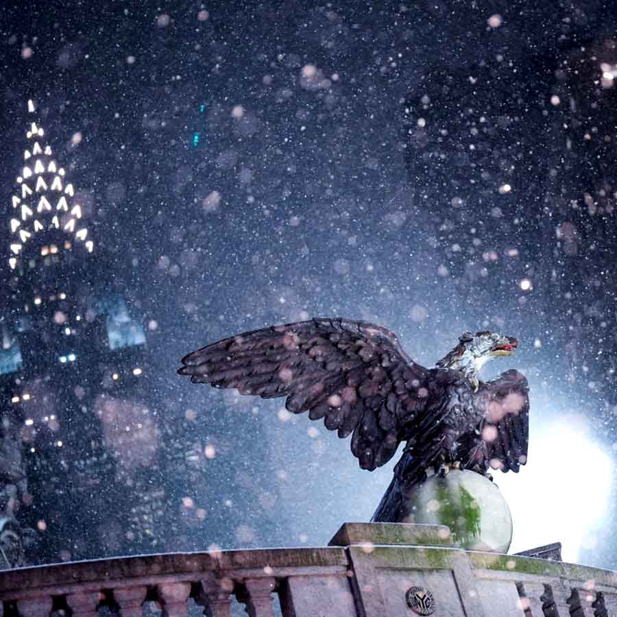 Snowstorm in America