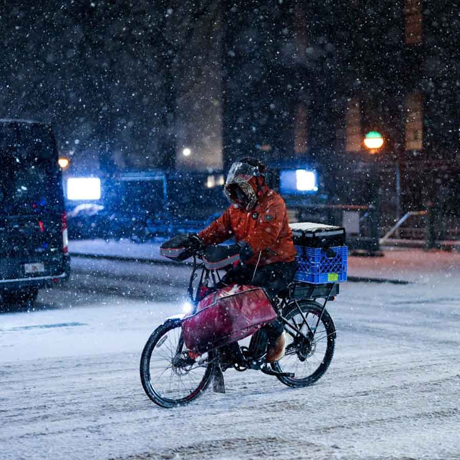 Snowstorm in America