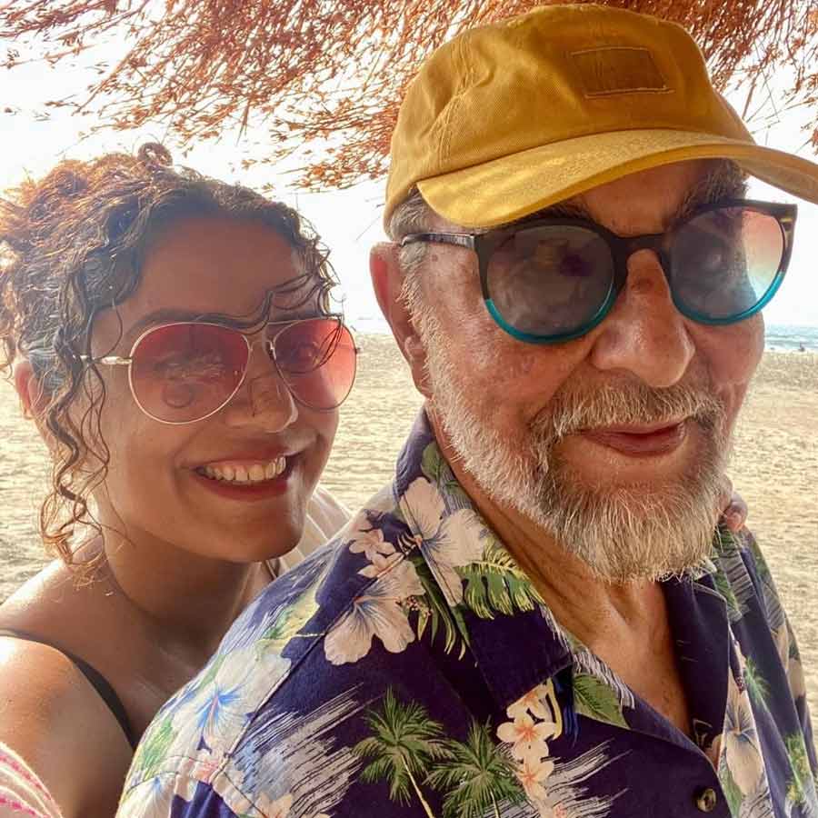 Kabir Bedi with Parveen Dusanj