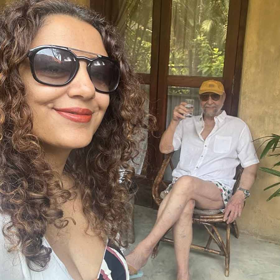 Kabir Bedi with Parveen Dusanj