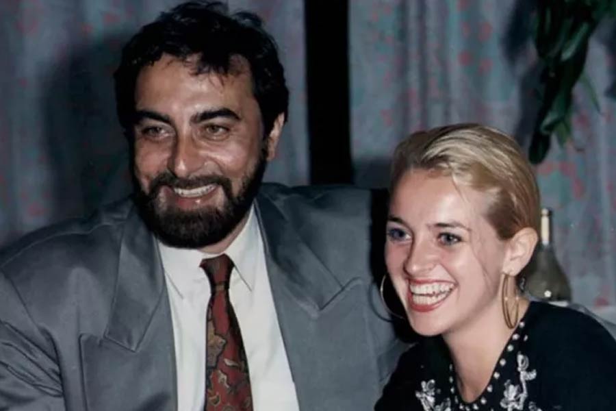 Kabir Bedi with Susan Humphreys
