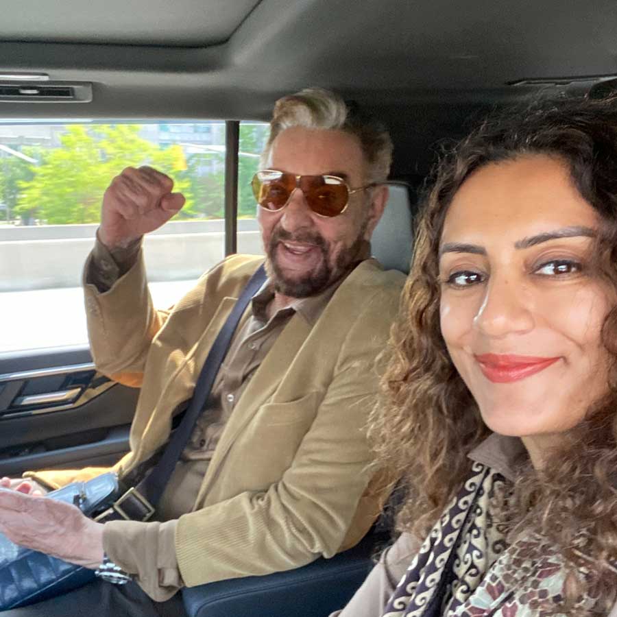 Kabir Bedi with Parveen Dusanj