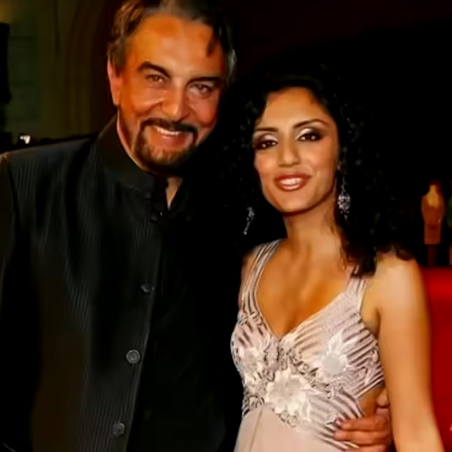 Kabir Bedi with Parveen Dusanj