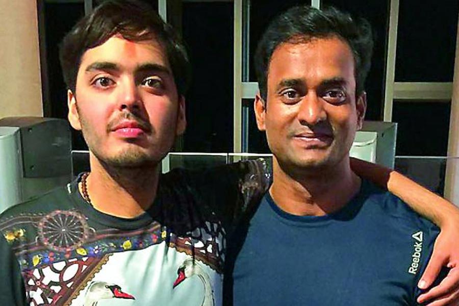 Anant Ambani with Vinod Channa