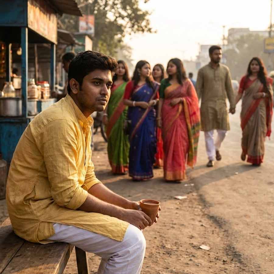 Love in Saraswati Puja