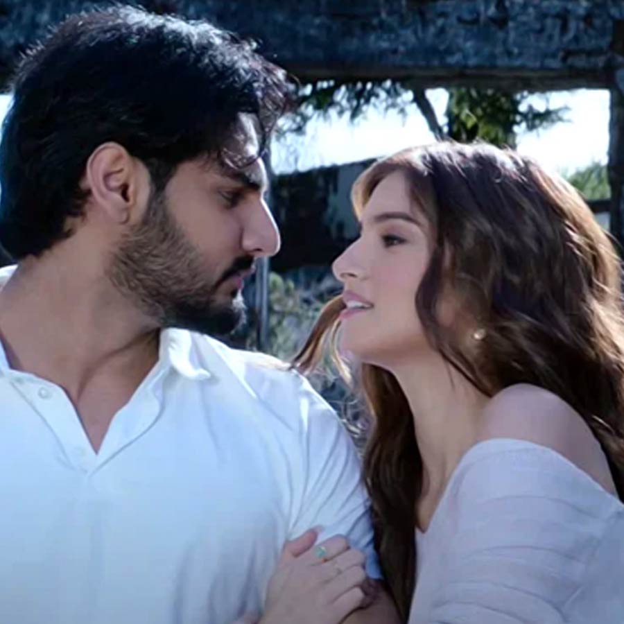 Ahan Shetty with Tara Sutaria