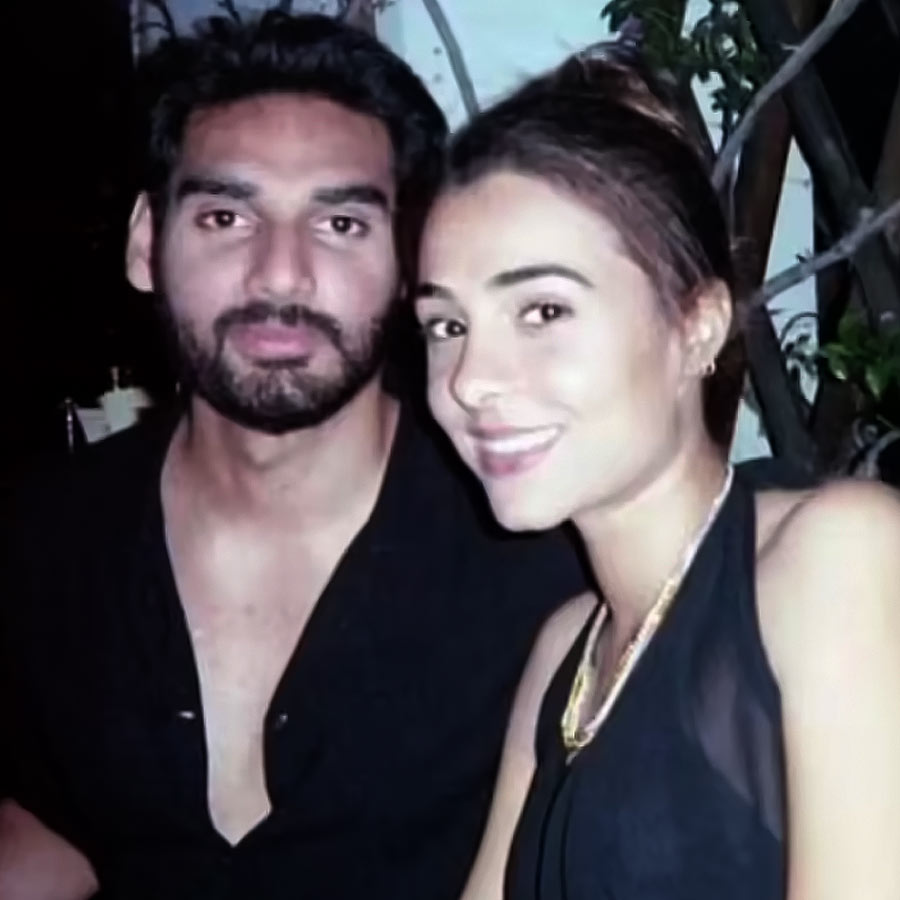 Ahan Shetty with Tania Shroff