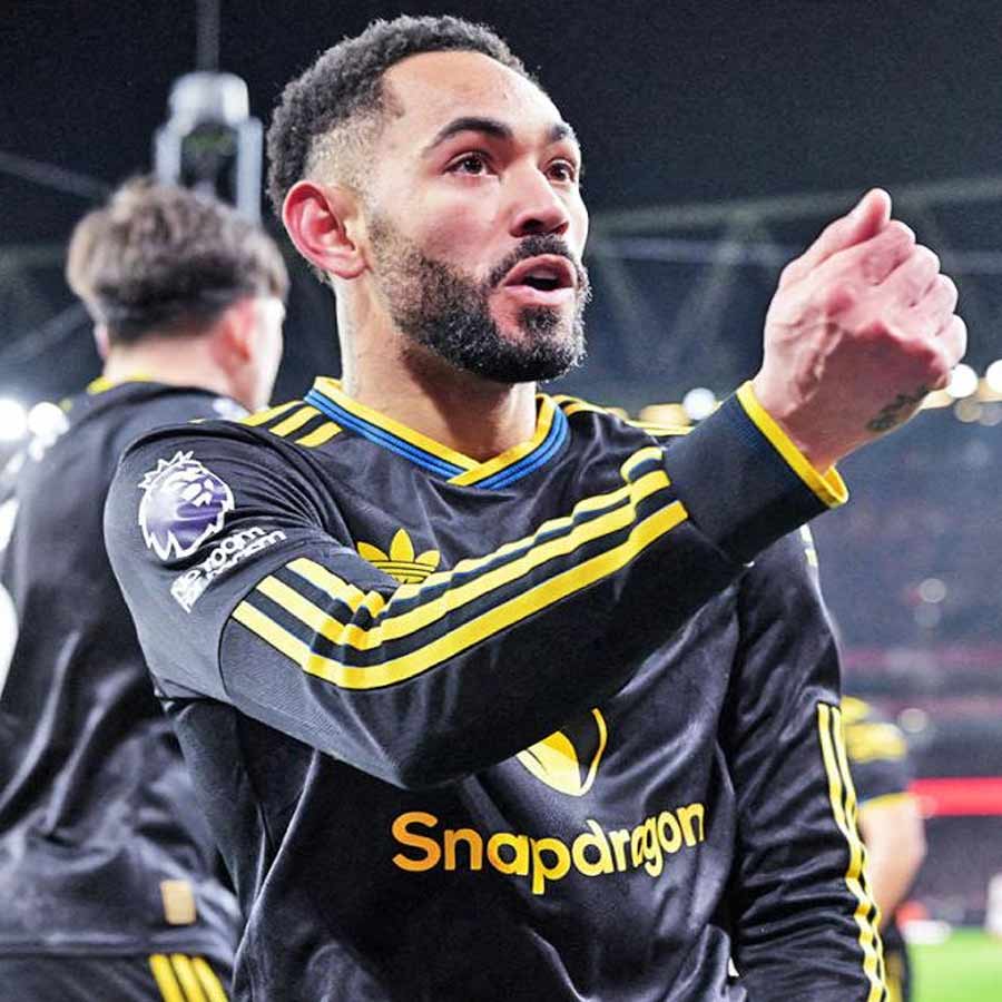 উৎসব: গোলের পরে গ্যালারির সামনে কুনহা।