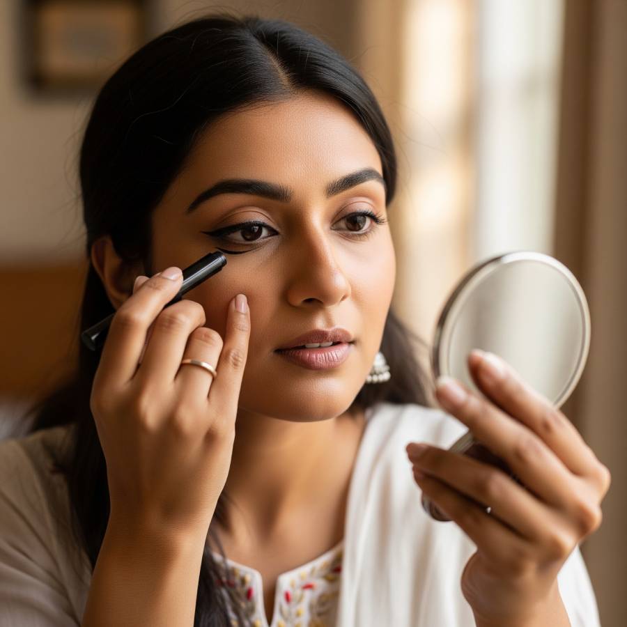 কাজলের কারসাজিতেই চোখ দেখাবে বড়।