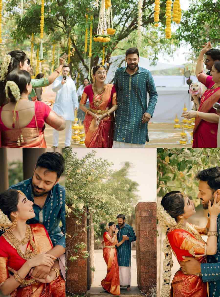 অদ্রিজার বাগ্‌দানের বিভিন্ন মুহূর্ত।