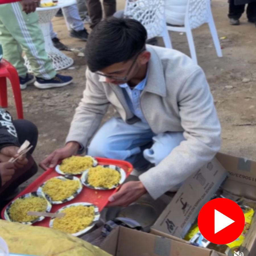 Video shows content creator sells maggi in mountain area, His one day earning surprise netizens