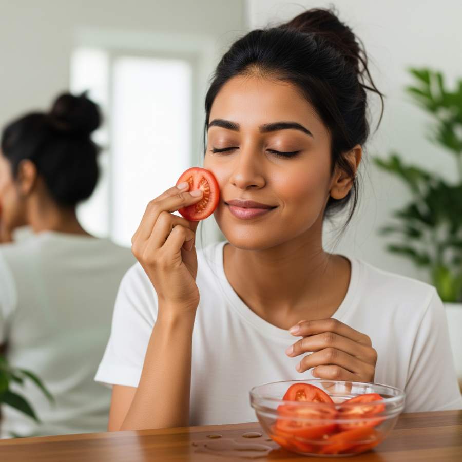 ব্ল্যাকহেড্‌স দূর হবে টম্যাটোর গুণেই।