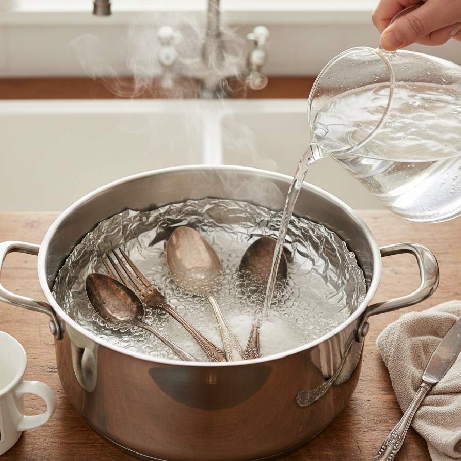 রুপোর বাসন পরিষ্কারের নতুন কৌশল।