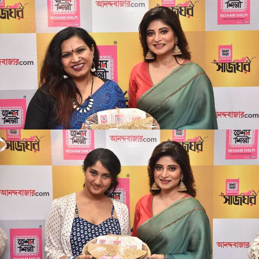 পেশার ব্যস্ততাকে সরিয়ে রেখেও ডঃ পূজাঞ্জলি রায় প্রমাণ করলেন, শাড়ির প্রতি টান মজ্জাগত। তাঁর মার্জিত উপস্থাপনা যেমন নজর কেড়েছে, তেমনই শাওন সেনের আধুনিক ফ্যাশন সেন্স বুঝিয়ে দিল— ট্র্যাডিশনাল শাড়িকেও কীভাবে আজকের প্রজন্মের উপযোগী করে তোলা যায়। দুই প্রজন্মের দুই বিজয়িনীকে পাশাপাশি দেখে মুগ্ধ হলেন উপস্থিত সকলেই।