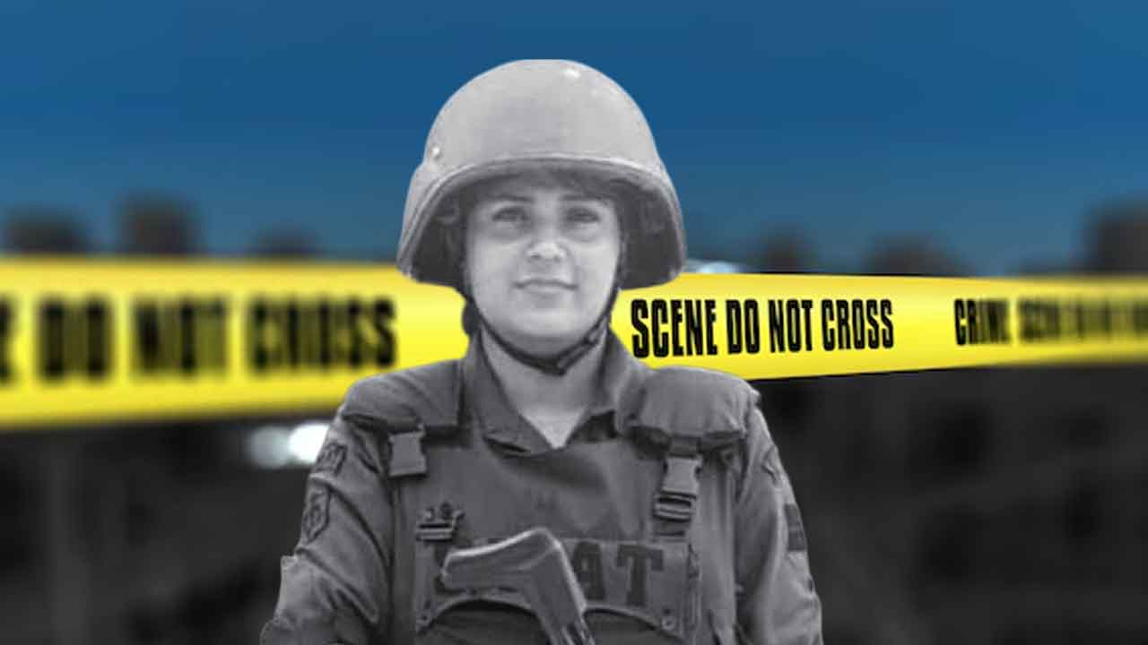 দিল্লি পুলিশের সোয়াট কমান্ডো কাজল চৌধরি। ছবি: সংগৃহীত।