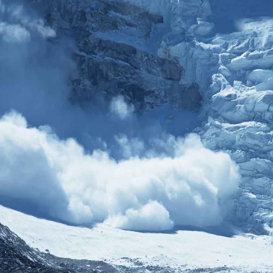 জম্মু-কাশ্মীরে তুষারধস। ছবি: সংগৃহীত।