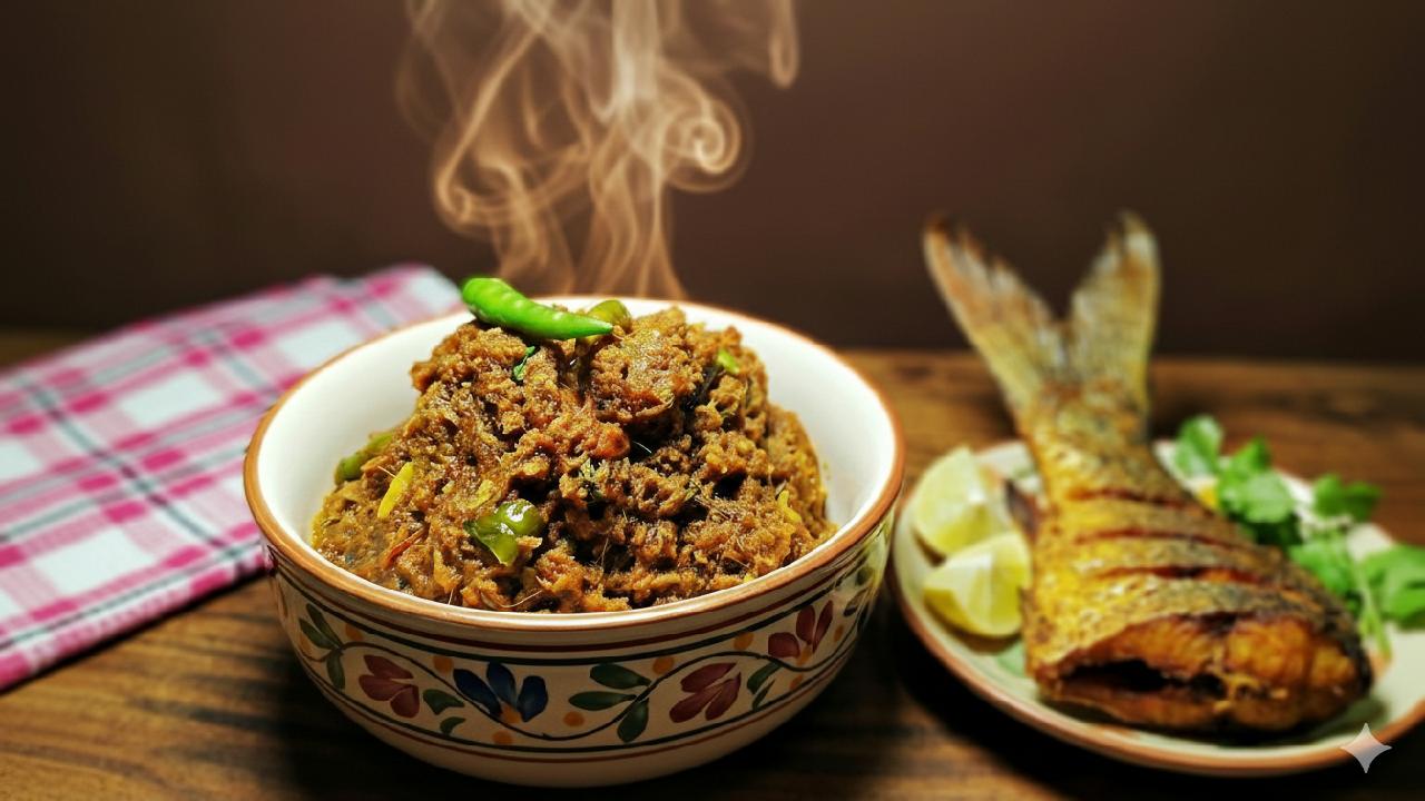 কাতলা মাছের লেজা ঝুরি।