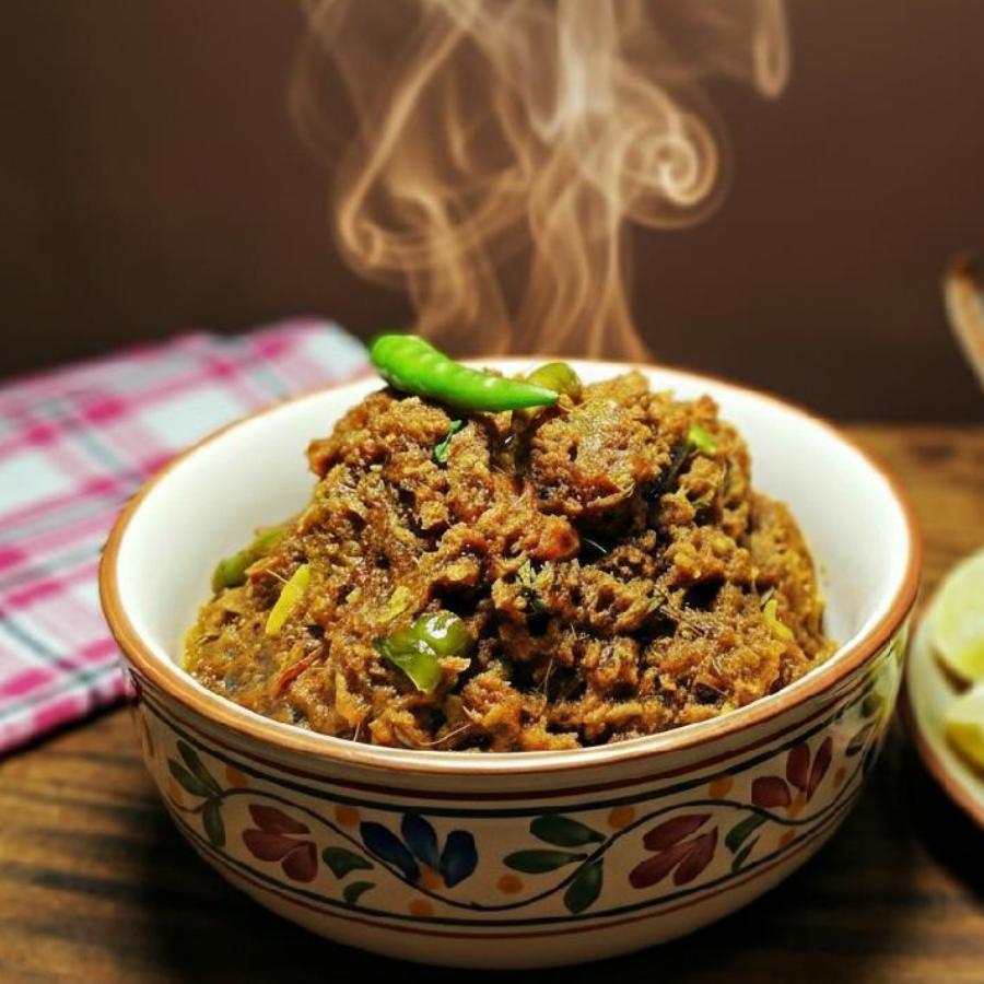 কাতলা মাছের লেজা ঝুরি।