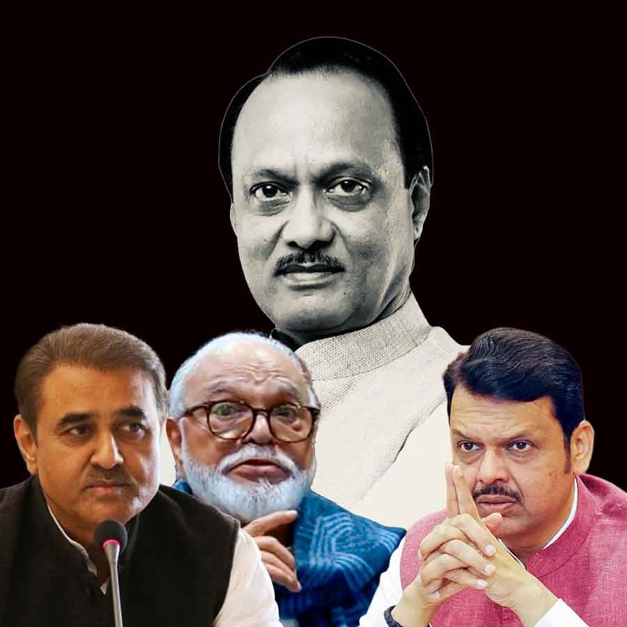 NCP leaders meet Devendra Fadnavis, stake claim to portfolios of Ajit Pawar