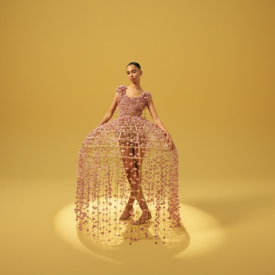 Is the Fashion world turning towards safety and finding sanctuary in cage like sartorial choice dgtl