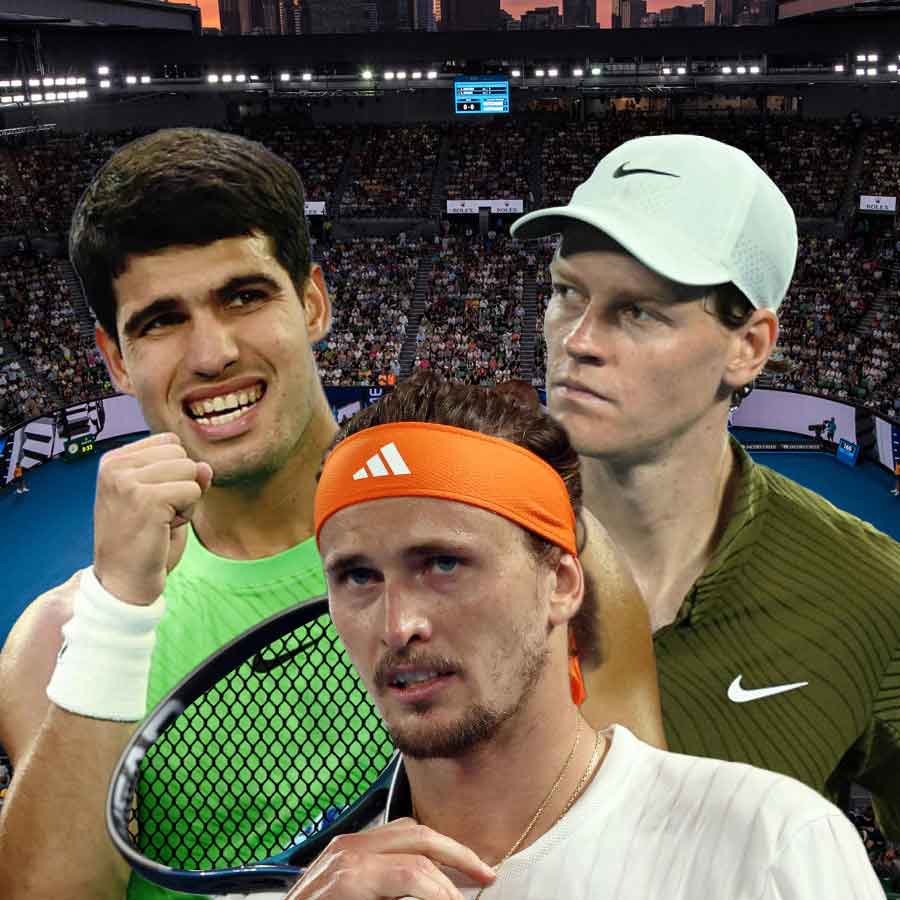 Carlos Alcaraz, Alexander Zverev, Jannik Sinner