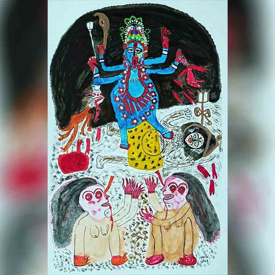 Review of an art exhibition held at Charubasona Art gallery on the works of Artist Mamata Mondal