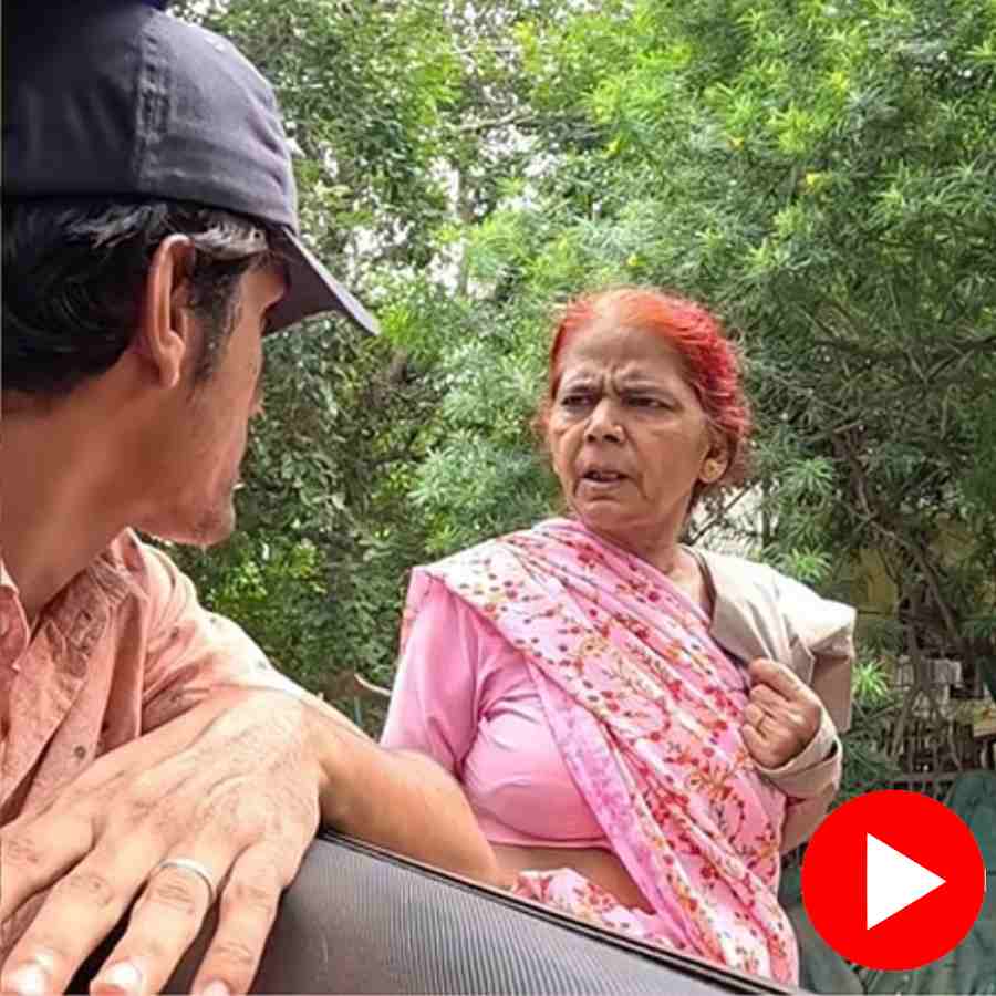 a man startling elderly women sparking laughter and criticism