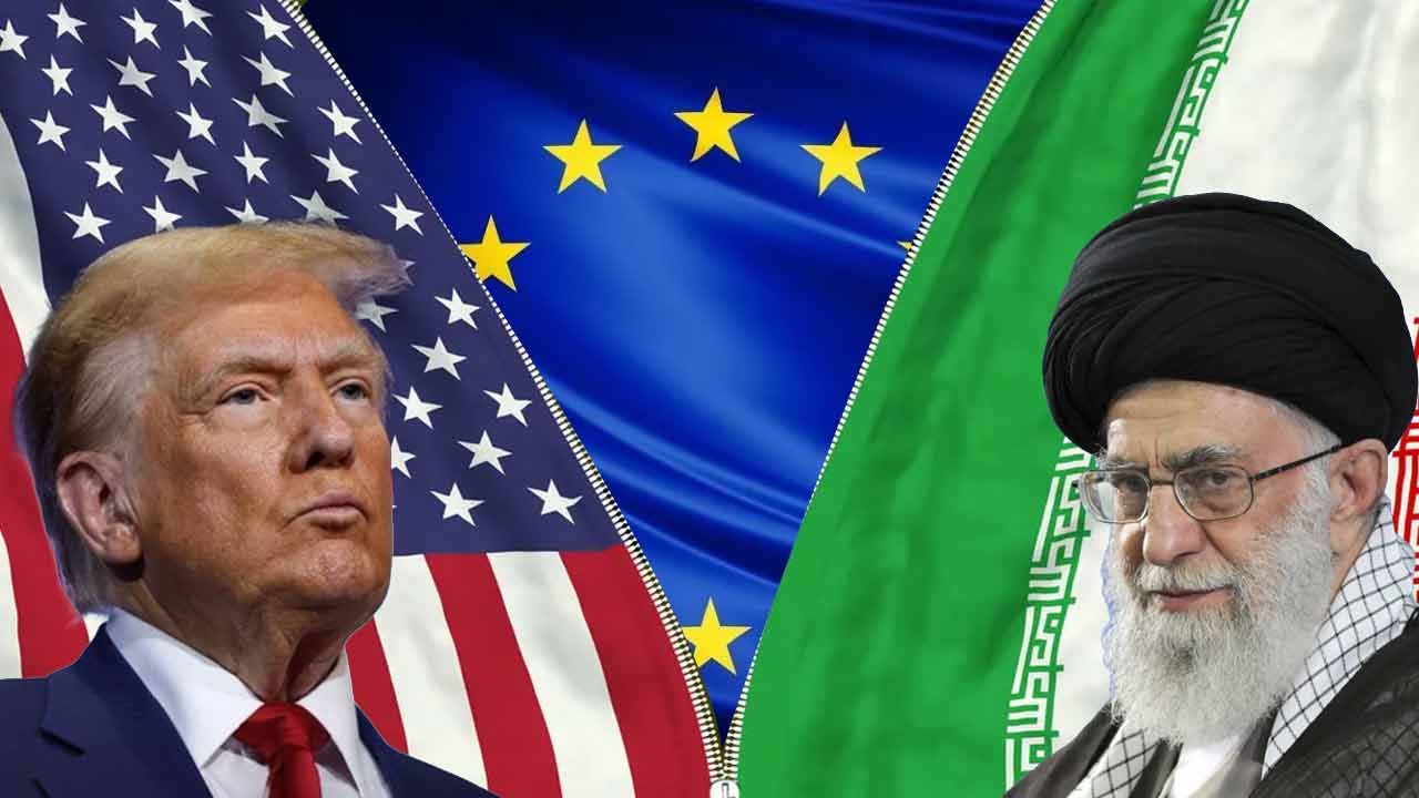 (বাঁ দিকে) আমেরিকার প্রেসিডেন্ট ডোনাল্ড ট্রাম্প এবং ইরানের সর্বোচ্চ ধর্মীয় নেতা আয়াতোল্লা আলি খামেনেই (ডান দিকে)।