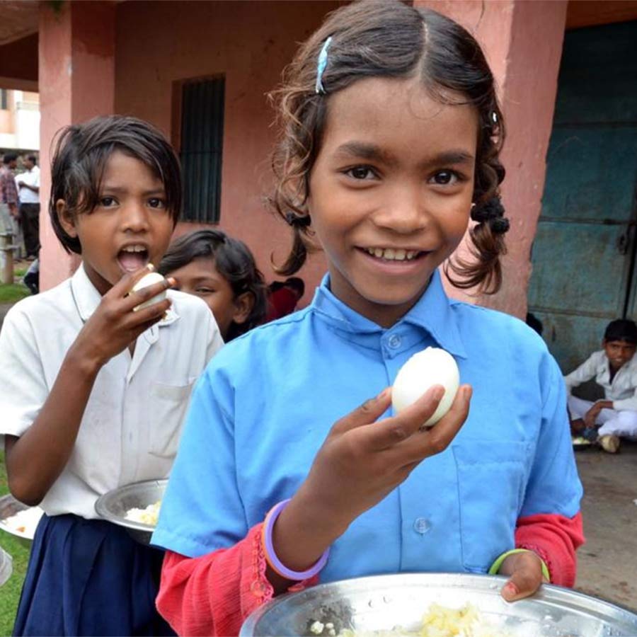 Mid-day meal kitchens act as a community bridge by uniting students, parents and local farmers