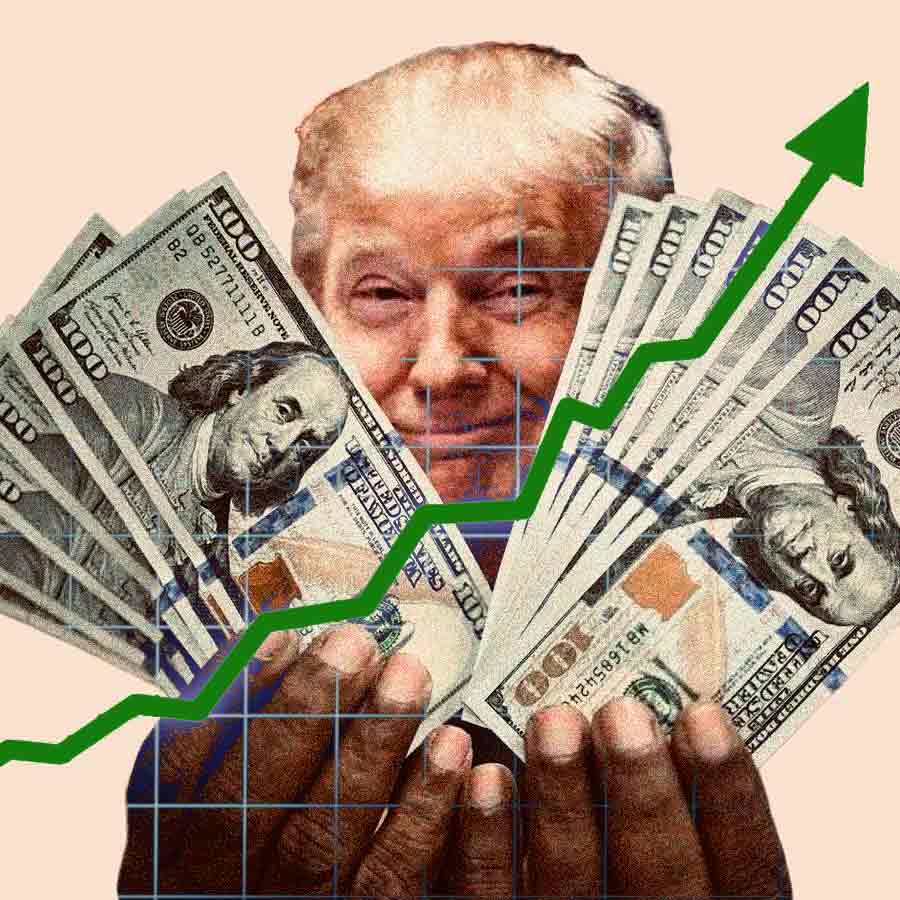 Donald Trump pulled in at least 2 billion US dollar after returning to the White House dgtl