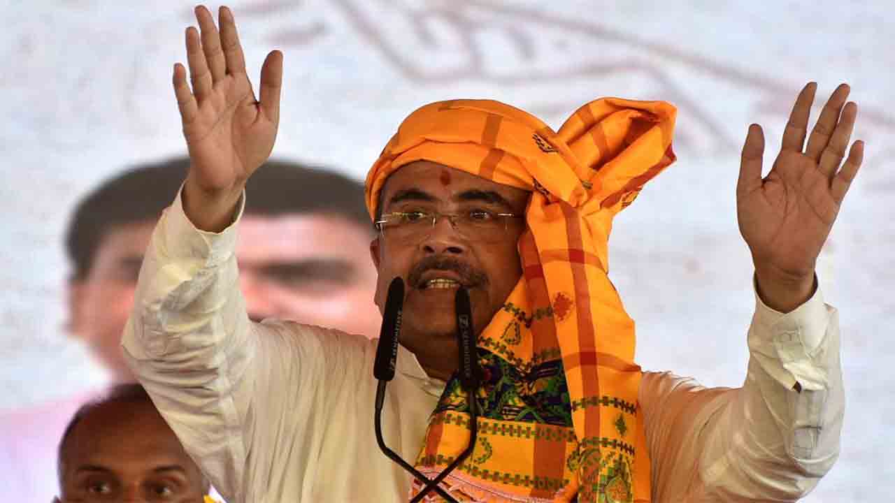 মুকুটমণিপুরে মুখ্যমন্ত্রী শুভেন্দু অধিকারী।