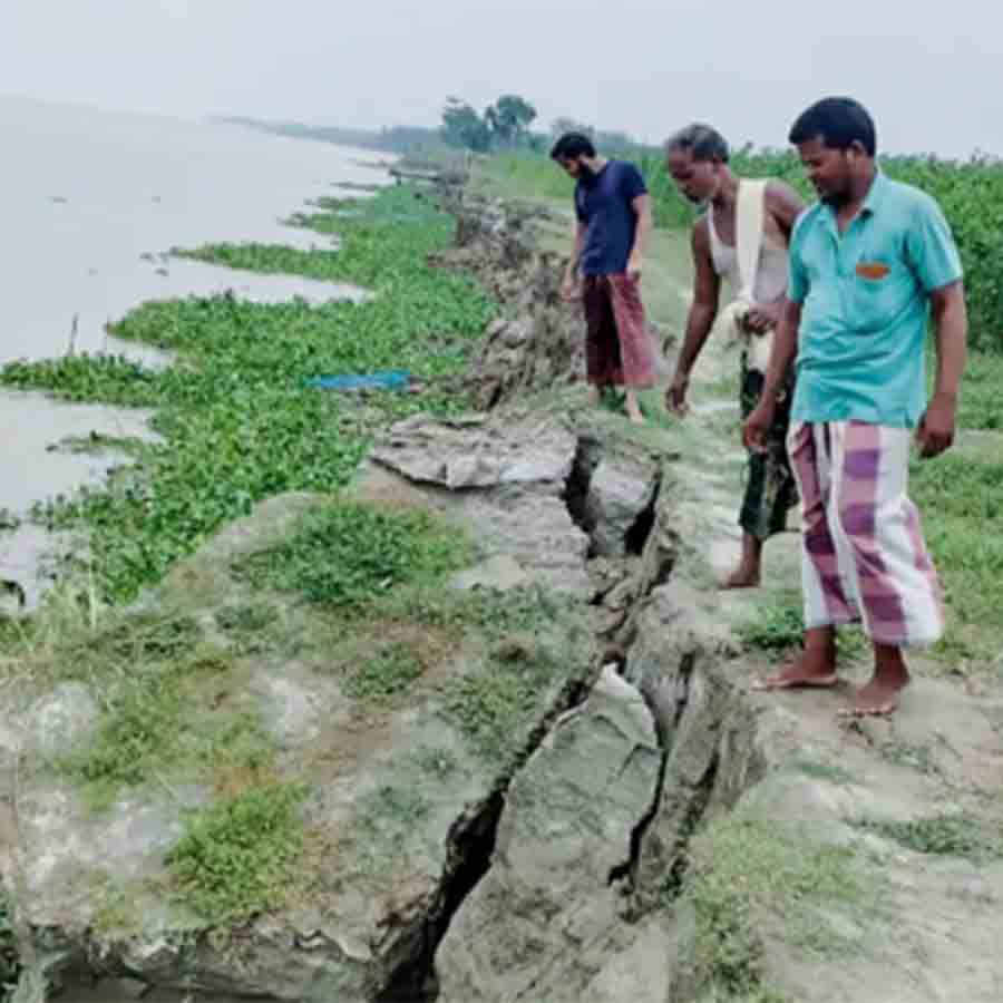 Riverbank erosion