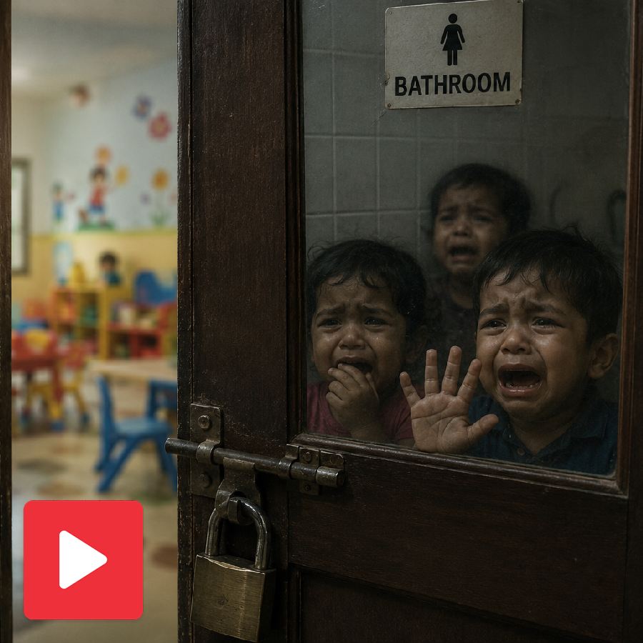 Video shows Toddlers kept in washing machines, bathroom and tortured with jet spray in Bengaluru day care center, police investigating