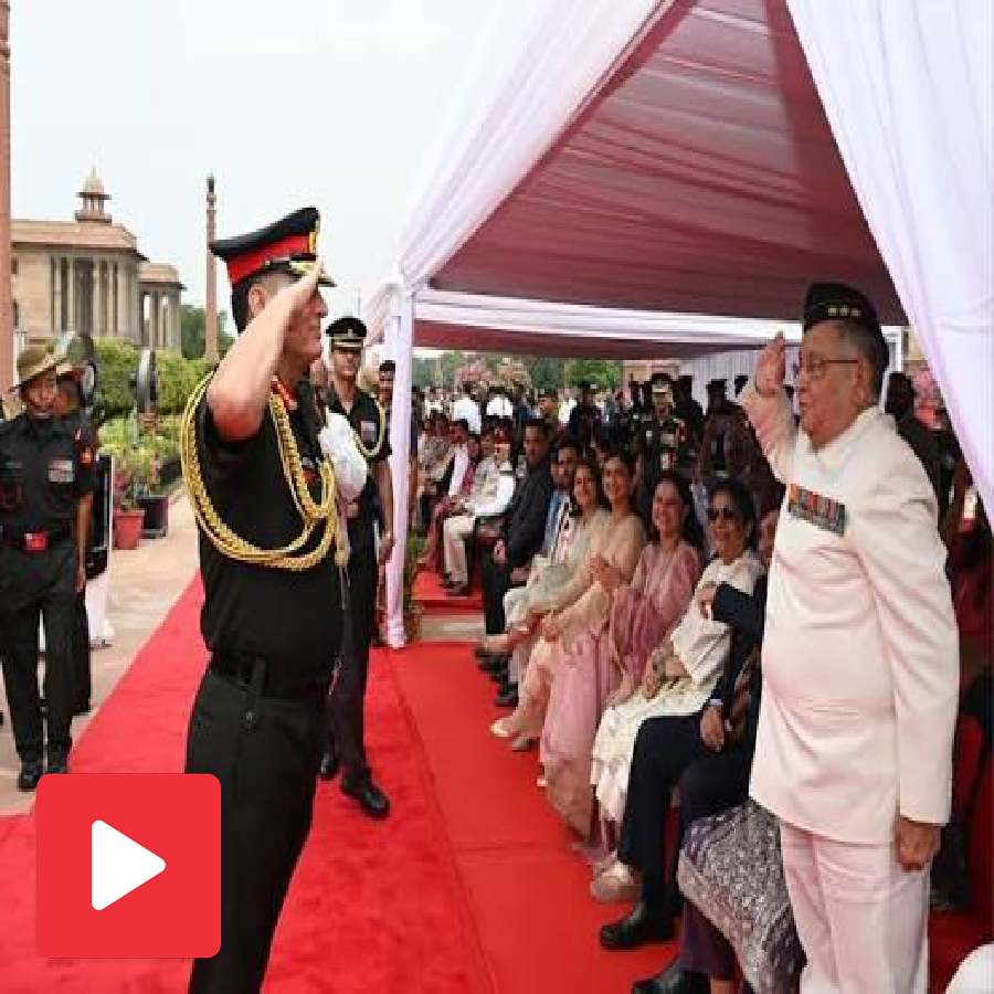 India’s 31st Army Chief General Dhiraj Seth saluted his retired Lt General father after receiving a guard of honour, video goes viral dgtl