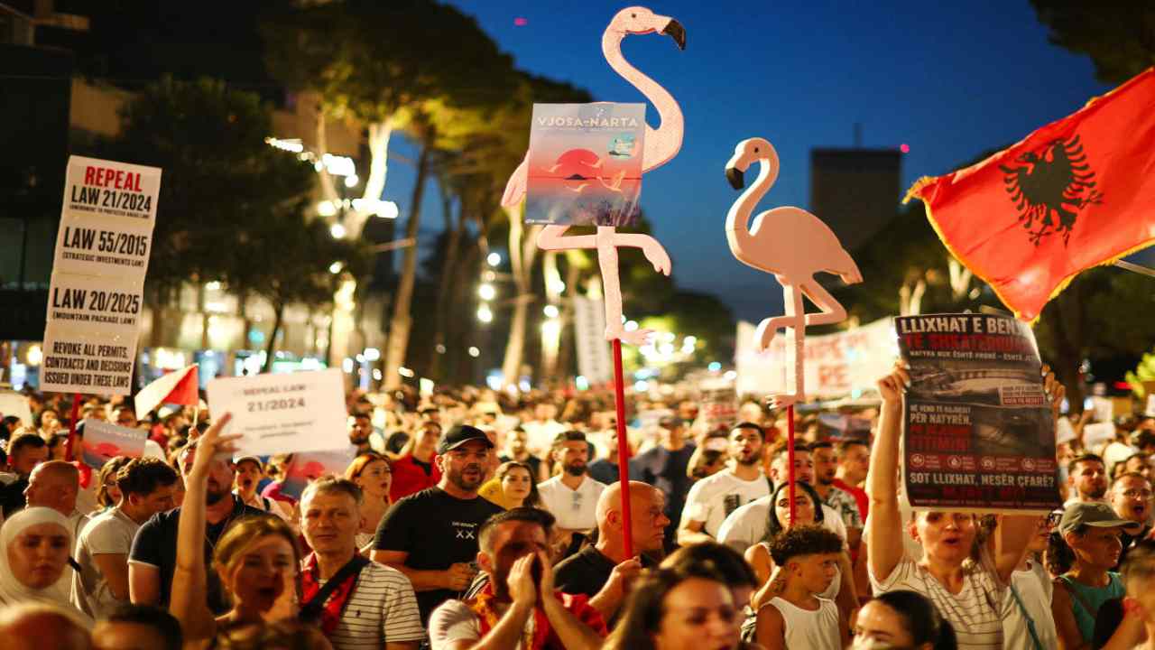 Why massive protest named Flamingo Revolution started in Albania against US President Donald Trump and his son in law Jared Kushner 