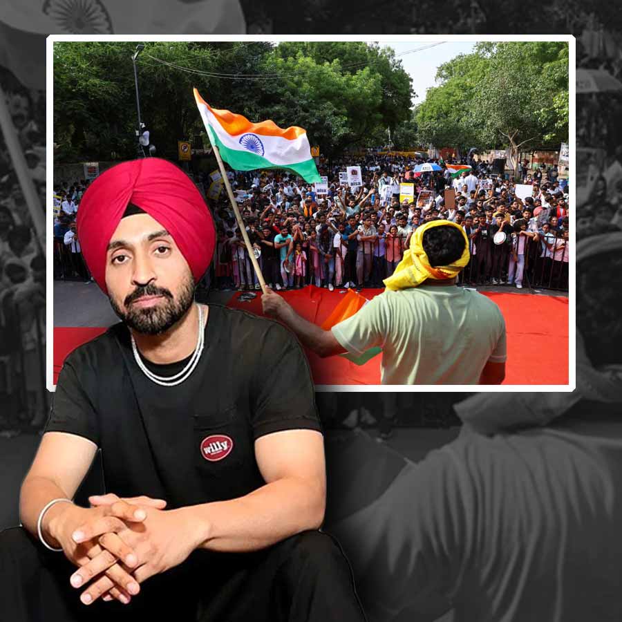 Diljit Dosanjh Reacts On Cockroach Janata Party Protest in jantar mantar new delhi dgtl