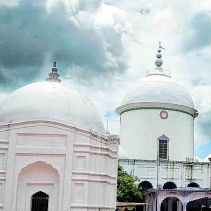 Floral Shower on pilgrims of jalpesh temple