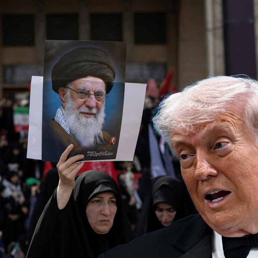 US President Donald Trump again sought against Iran when they began a six-day funeral for the late Supreme Leader Ayatollah Ali Khamenei