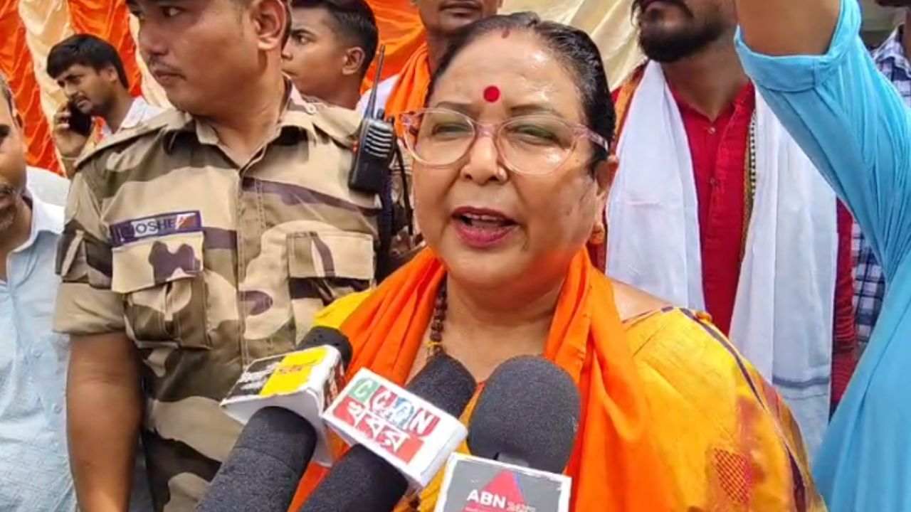 কোচবিহারে মন্ত্রী মালতি রাভা রায়।— নিজস্ব চিত্র।