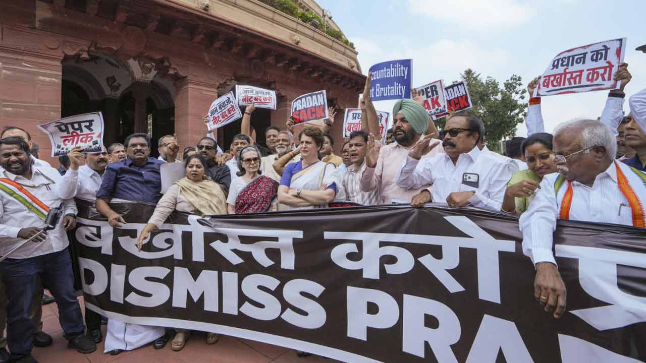 NEET Protesters want Dharmendra Pradhan resignation who lead paper leak movement in 1997 as a student leader