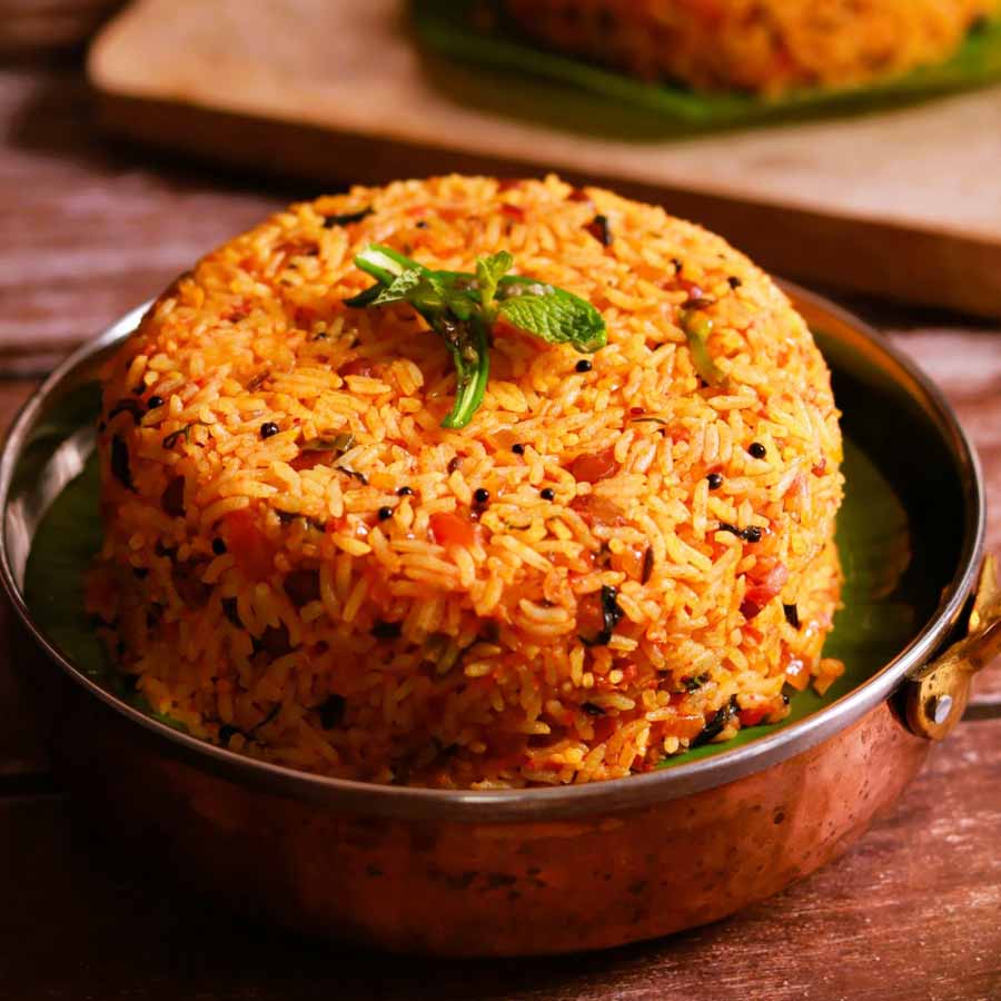 তামিলনাড়ু থাক্কালি সাদাম বা টম্যাটো রাইস
