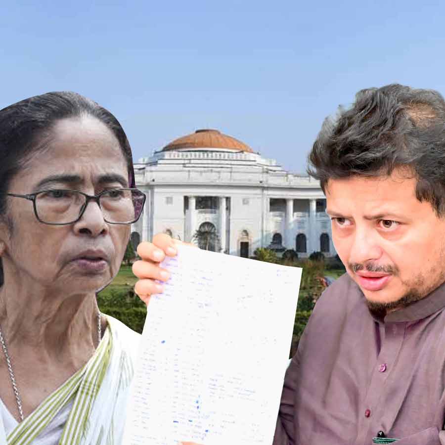 তৃণমূল কার দখলে, বিধানসভায় হাজির দলের বিধায়কেরা। গ্রাফিক: আনন্দবাজার ডট কম।