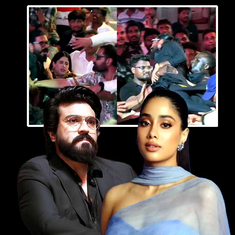 কী ঘটেছে রাম চরণ এবং জাহ্নবী কপূরের ছবির প্রচার অনুষ্ঠানে?