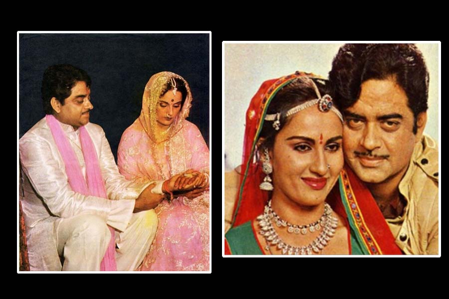 শত্রুঘ্ন সিন্‌হা-পুনম সিন্‌হা-রিনা রায়: পুনম সিন্‌হার সঙ্গে দীর্ঘ দিন সম্পর্কে থাকার পরে বিয়ে করেছিলেন শত্রুঘ্ন। কিন্তু ১৯৭০ সালে তাঁর জীবনে আগমন হয় রিনা রায়ের। তাঁর সঙ্গে গভীর প্রেম গড়ে ওঠে, যা বিয়ের পরেও বজায় ছিল। শোনা যায়, পুনমকে বিয়ের মাত্র দু’দিন আগেও শত্রুঘ্ন লন্ডনে রিনা রায়ের সঙ্গেই ছিলেন। পুনম নিজের সংসার বাঁচাতে এই কষ্ট নীরবে সহ্য করেন। তবে শেষপর্যন্ত রিনার সঙ্গে সম্পর্ক ভেঙে যায় শত্রুঘ্নের। 