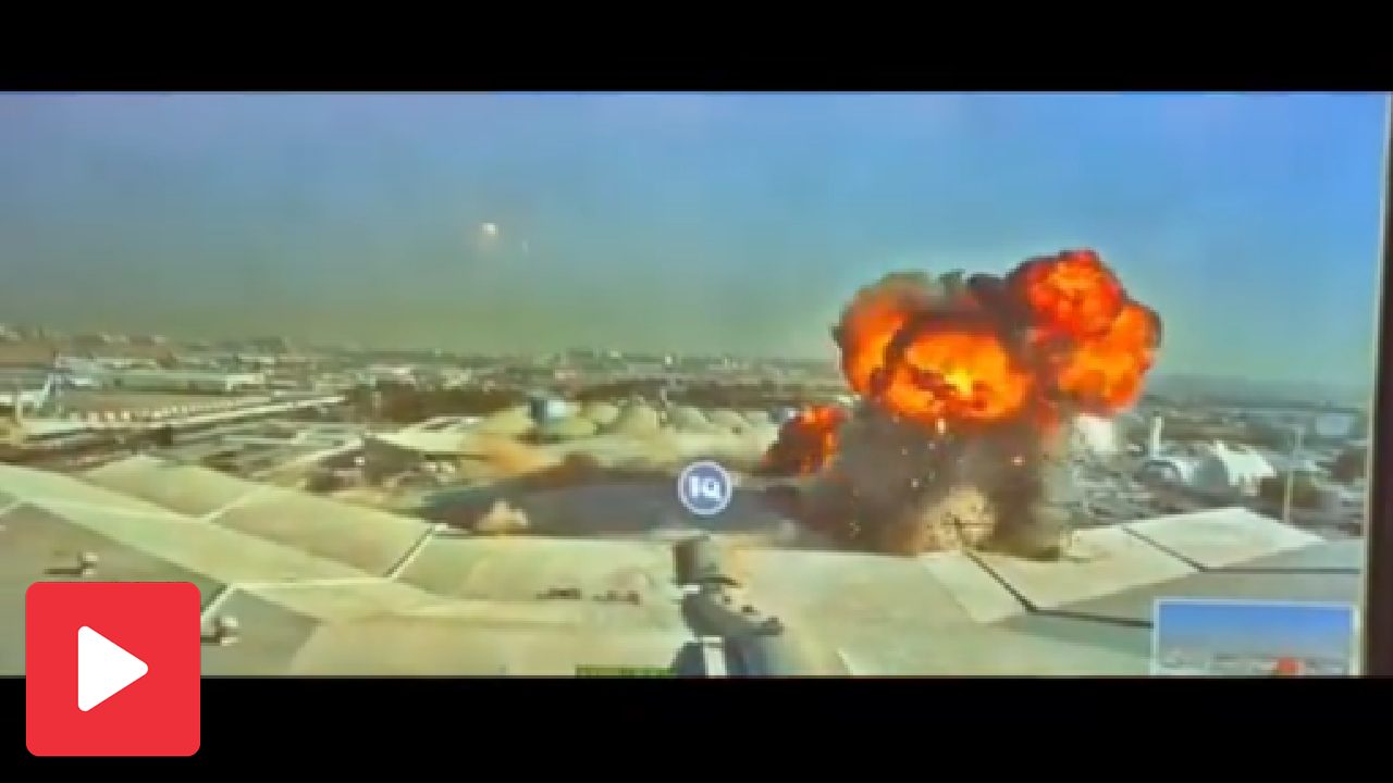 Video shows exact moment when a drone hit Kuwait airport