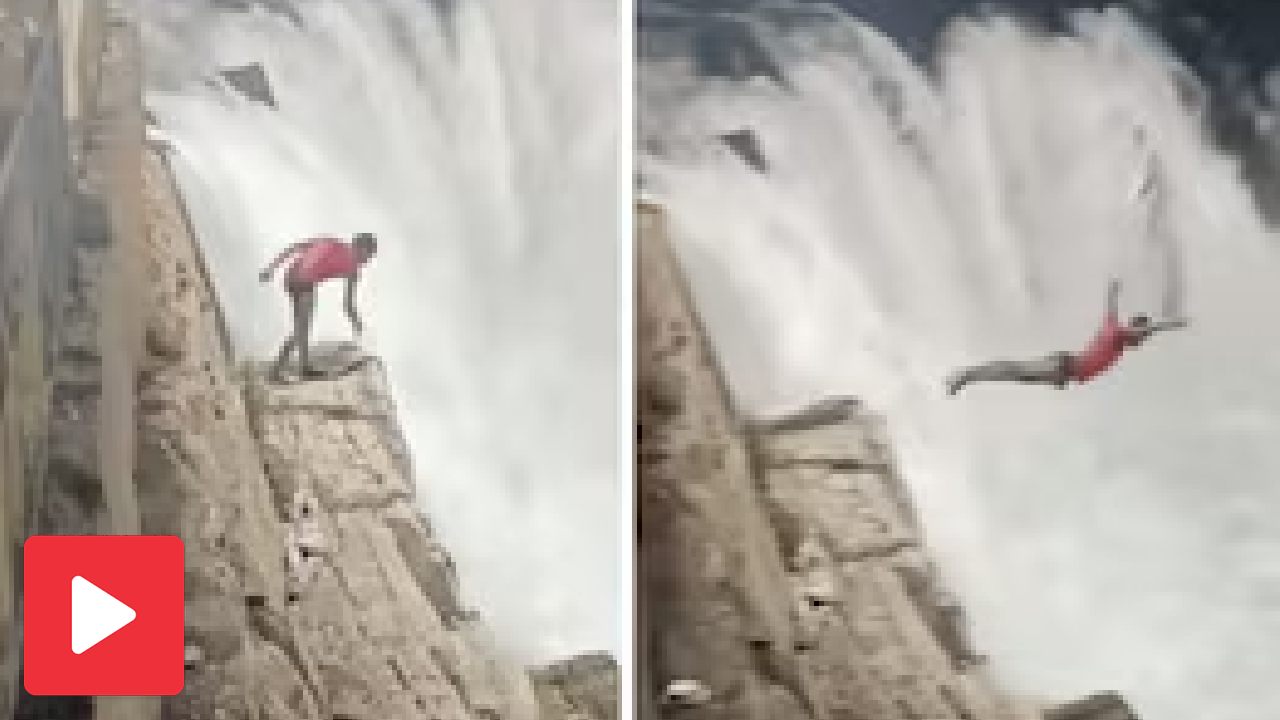 Video shows man dives amazingly into Dhuandhar falls in Madhya Pradesh, internet praises