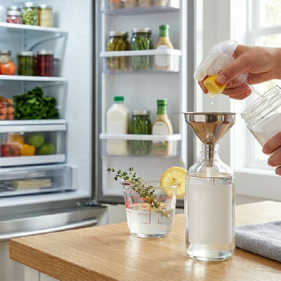The 5-Ingredient DIY Spray That Leaves Your Fridge Spotless and Smelling Fresh